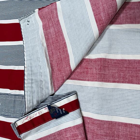 Vintage Tommy Hilfiger Button Up Shirt Large Striped Fade Grunge Distressed - Picture 6 of 11